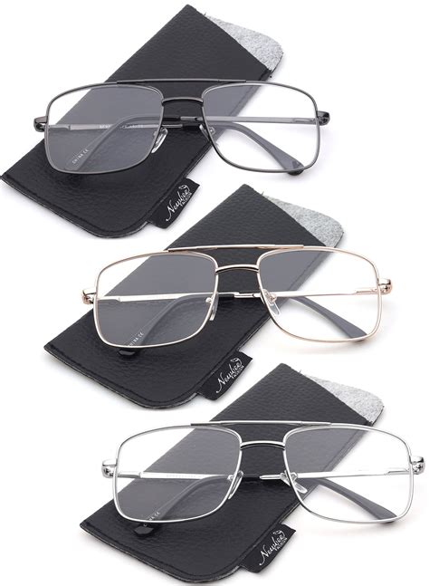 metal frame box glasses|metal glasses frames for men.